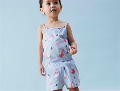 Name It jumpsuit chambray blue with whale print  